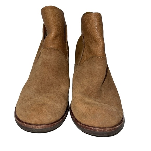 Kork Ease Women's Booties Size 7.5M Brown Leather Zip Up Back Ankle Block Heel - Picture 6 of 11